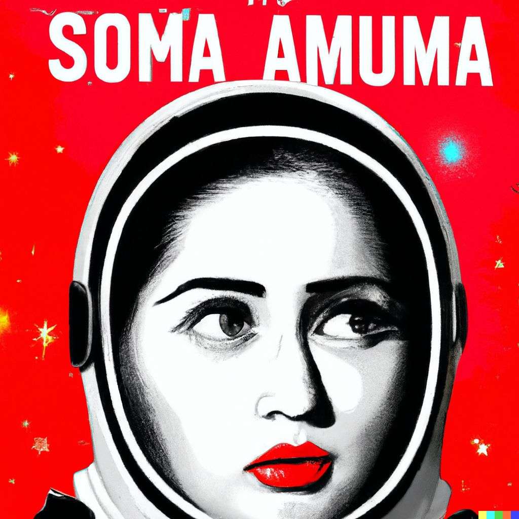 an astronaut, movie poster from the '40s